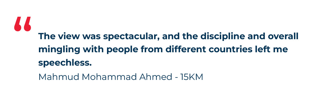 testimonial of Plus500 City Half Marathon Dubai 2025 by mahmud mohammad ahmed